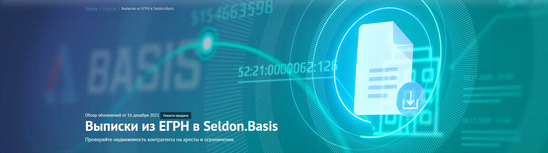 Seldon.Basis: Выписки из ЕГРН